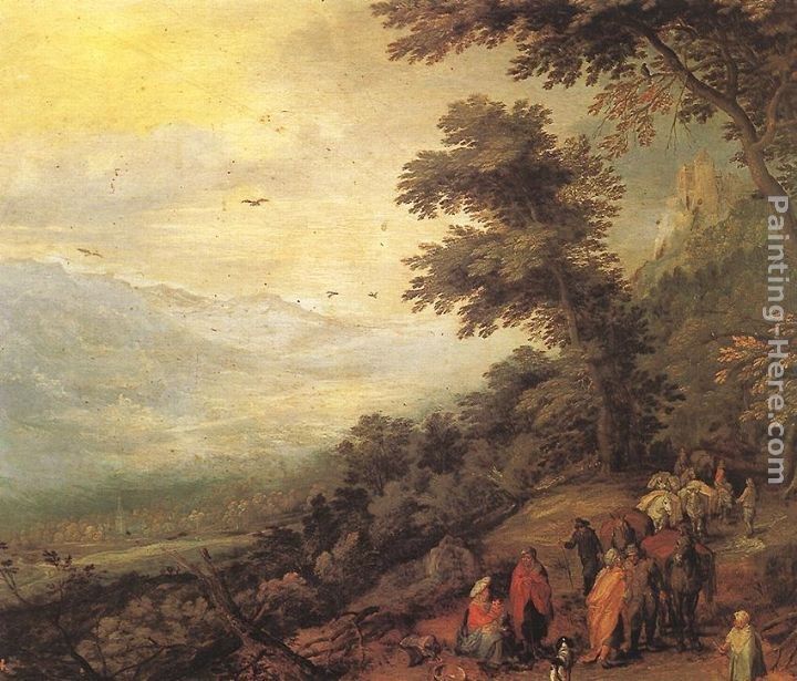 Jan the elder Brueghel Gathering of Gypsies in the Wood